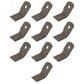 (10) Flail Shredder Blade P60322 Fits John Deere Flail Mower 112 115 118 120 27