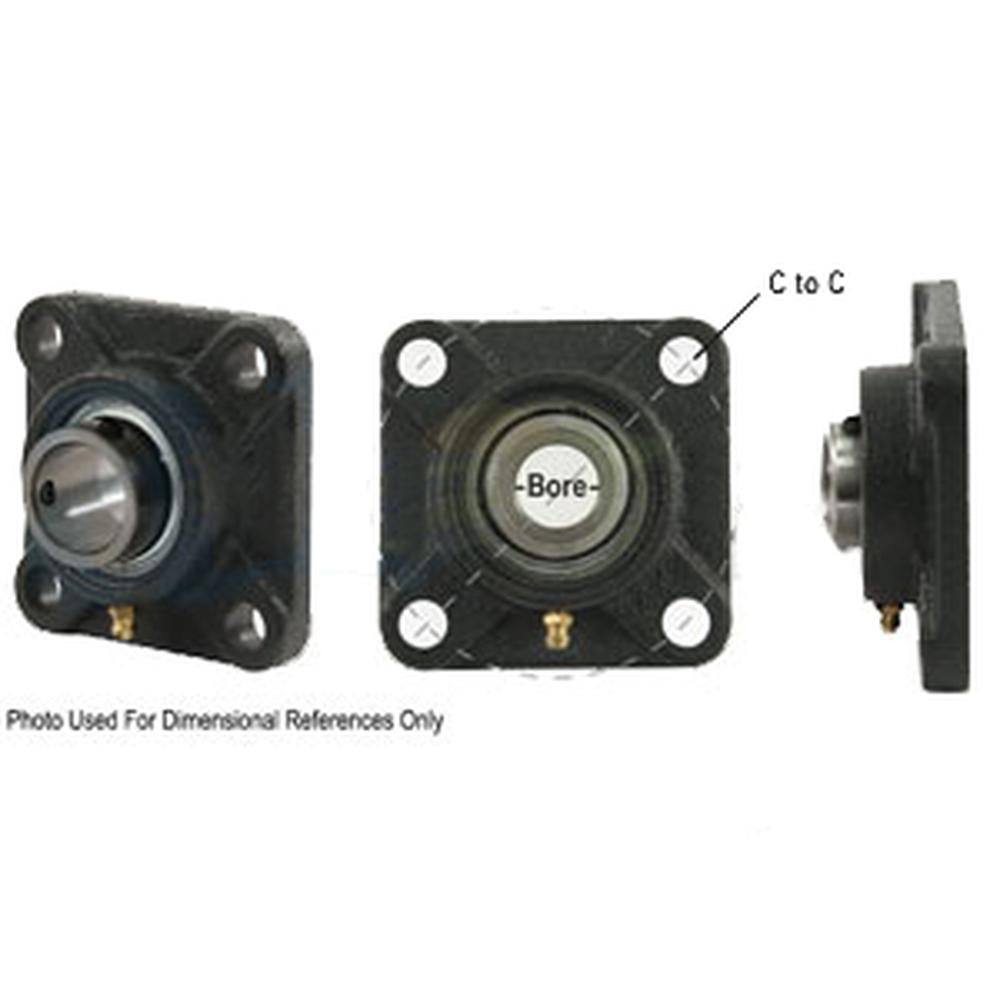A-SAFNR58R-I-AI 4 Bolt Flanged w/ Set Screws