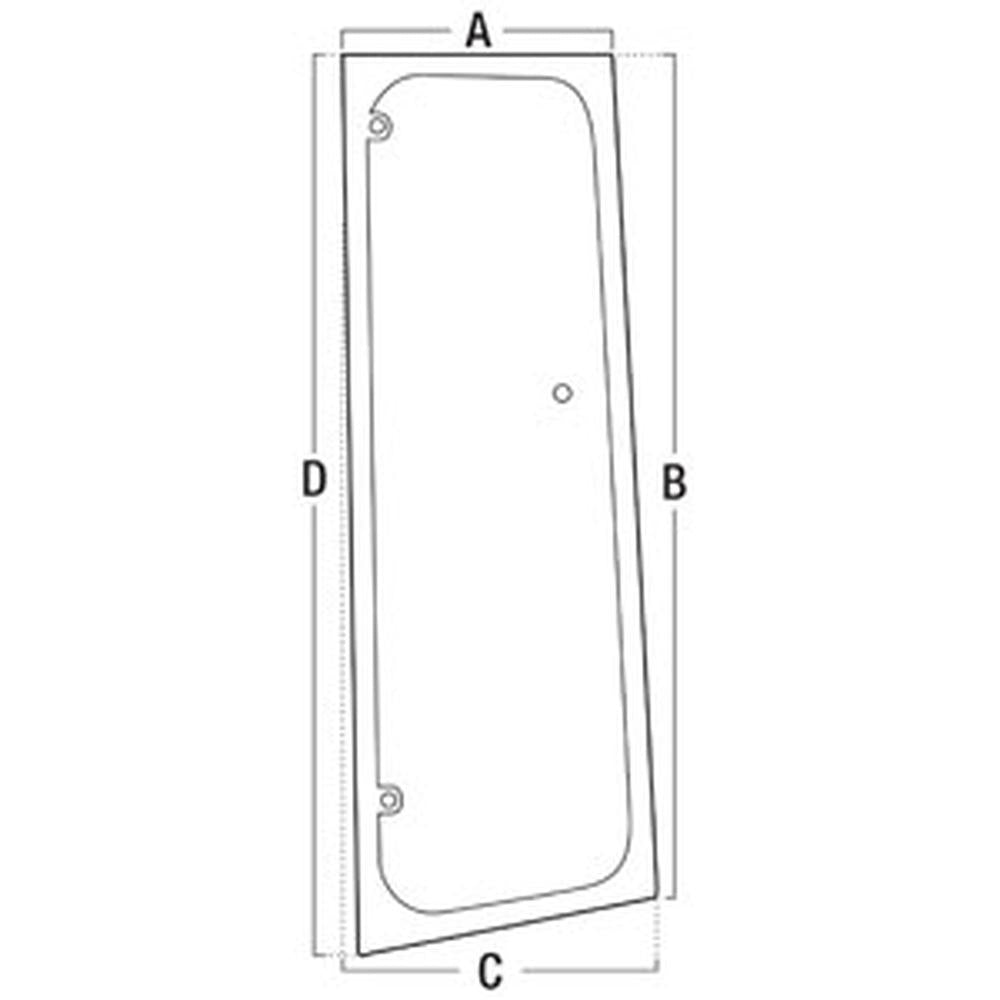 A-T249266 Glass; RH Vent Window