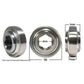 A-W208PPB16-P-AI Disc Bearing; Spherical, Hex Bore, Pre-Lube