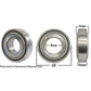 A-W208PPB2-P-AI Disc Bearing; Spherical, Round Bore, Pre-Lube