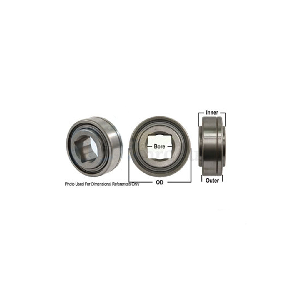 A-W211PP2-P-AI Disc Bearing; Cylindrical, Round Bore, Pre-Lube