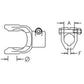 A-W329020-AI - Implement Yoke, Round Bore 1 1/4" w/ 1/4" Keyway & Clamp Bolt