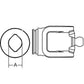 A-W341587-AI - Inboard Yoke, used w/ 2aG Outer Profile Tubing