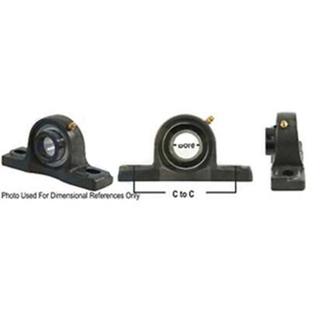 A-WGPZ8-I-AI Pillow Block Assembly W/ Lock Collar, Re-Lubricatable