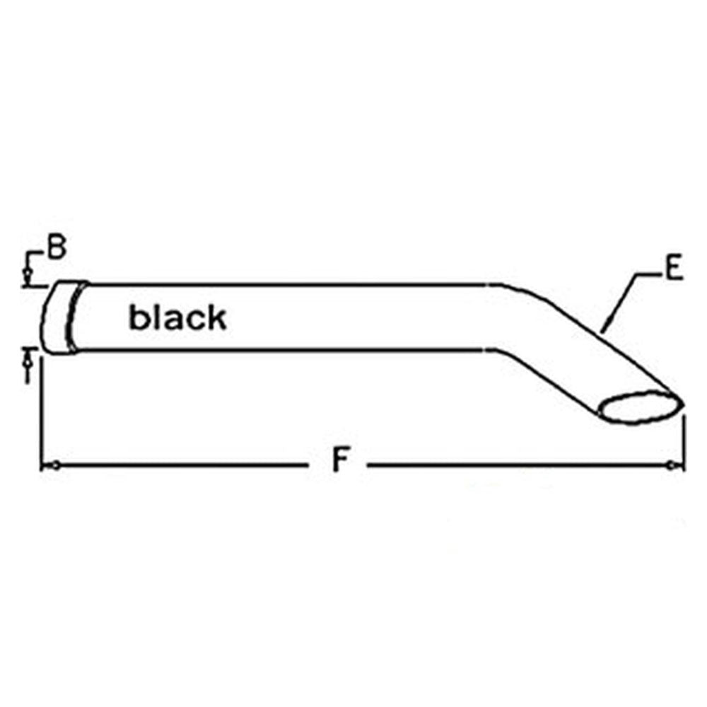 A141777 Exhaust Extension Pipe Fits Case 2290 2294 2390 2394 2590 ++ Tractors