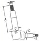 A149614 RH LH Spindle Fits Case-IH Tractor Models 430 470 530 570