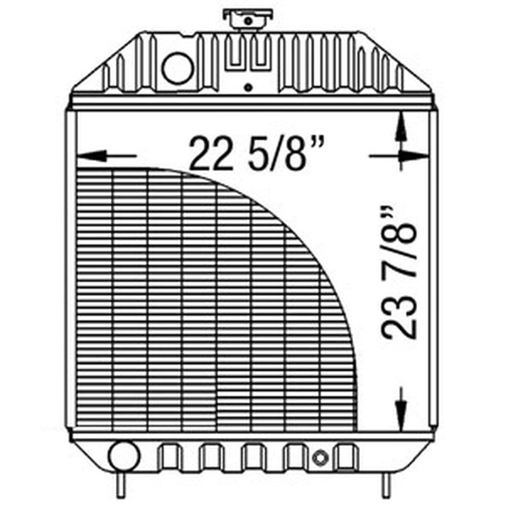 Radiator Fits Case Tractors 2094 2290 2090 2294 A165922