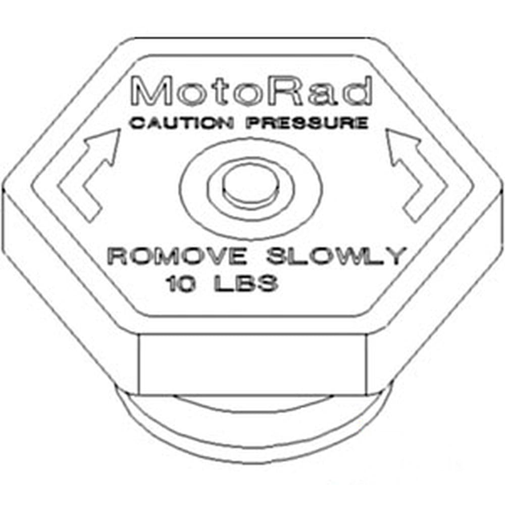 530874R1 Radiator Cap (10 lbs) Fits Case-IH Models: 2090 2094 2290 2294 2390++