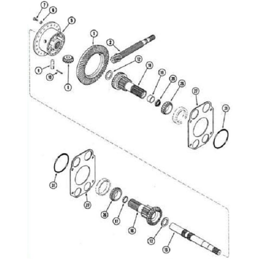 A168883 New Ring & Pinion Fits Case 580SE 580K 585E
