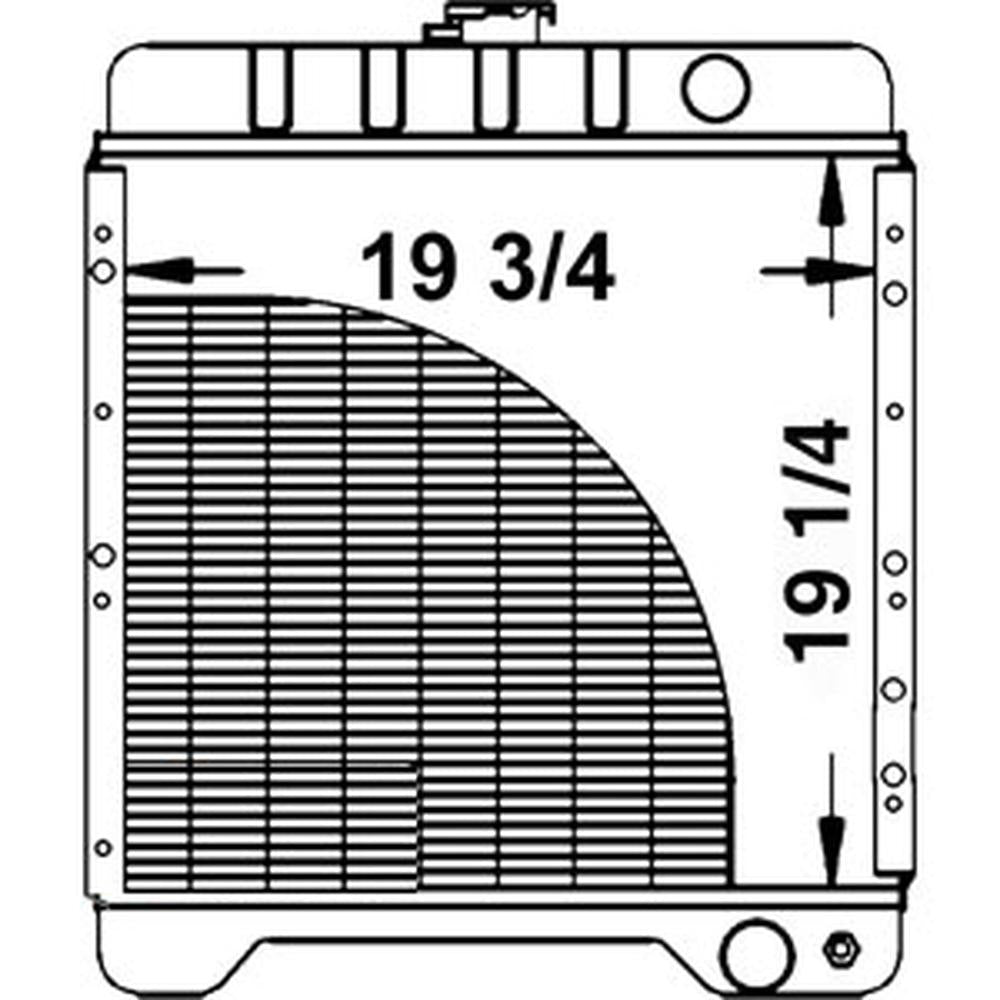 Radiator Fits Case/International Harvester Replaces 219532