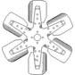 6 Blade Fan Fits Case/International Harvester Replaces A21456