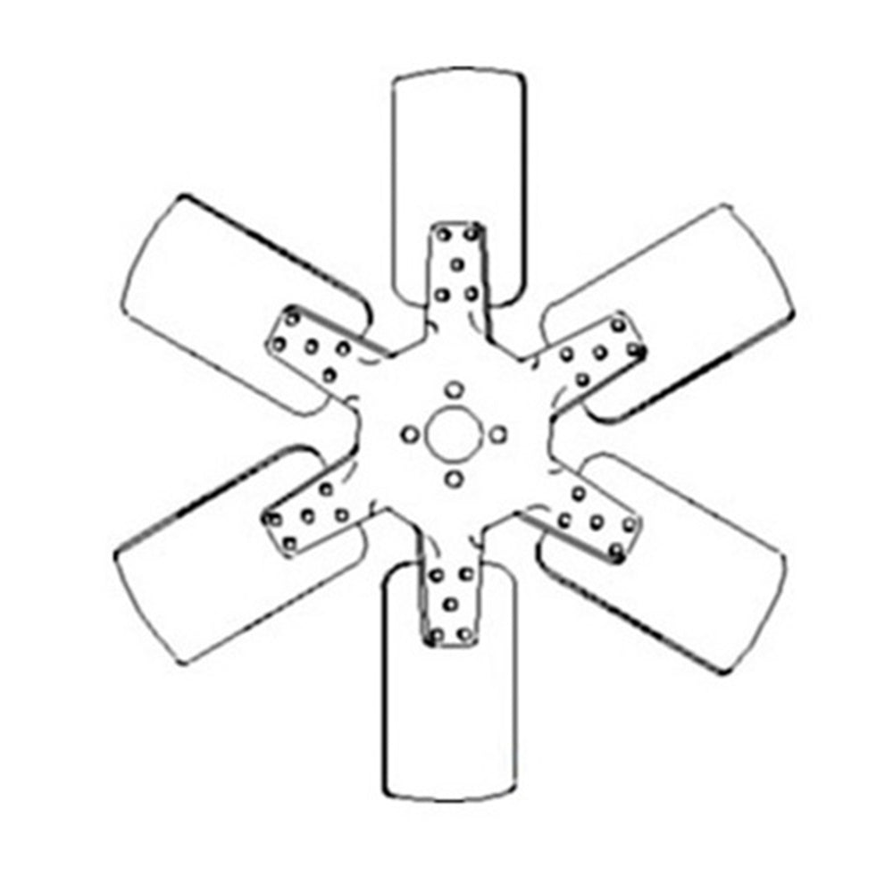 A173716 New 6 Blade Fan Fits Case-IH Harvester Tractor Models 460 560 3514