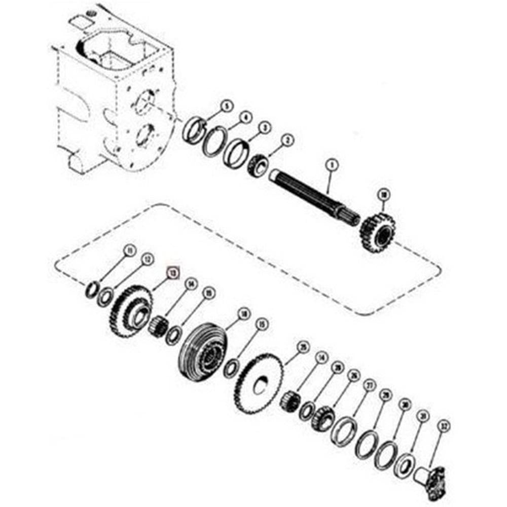 A179853 New Replacement Transmission Gear Fits Case 480C 480D 580C 580D 580SD