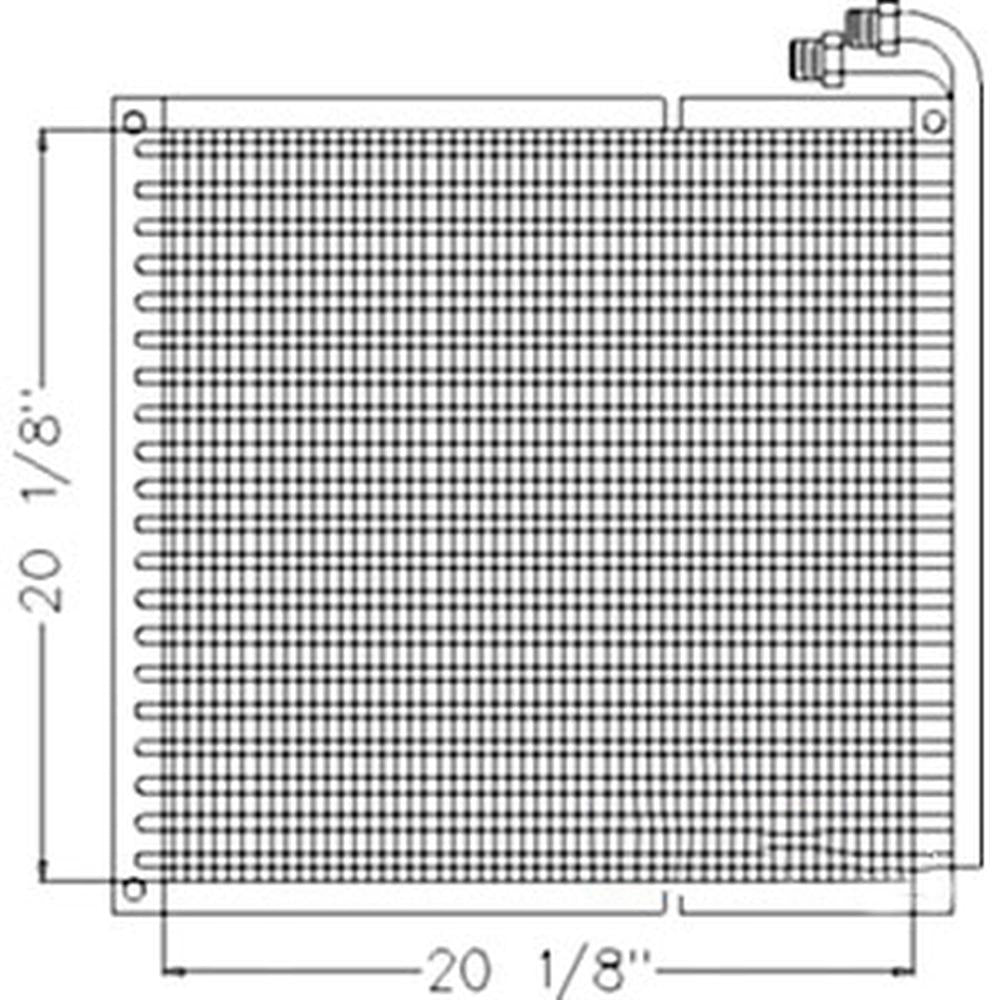 Hydraulic Oil Cooler Fits 1835C 1838 1840 1845C 414084 414084-A A184084 A184084