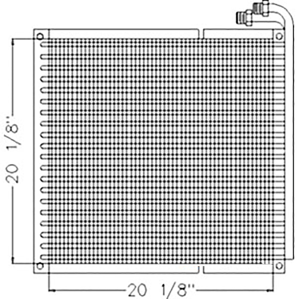 190034 Oil Cooler - Hydraulic -  Skidsteer - 20 x 20 x 1 1/2 Fits Case/IH