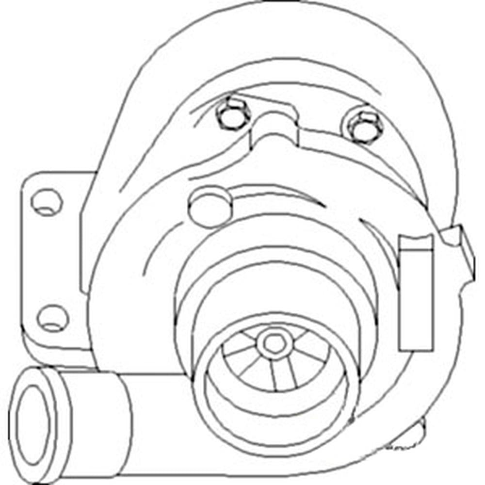 Turbocharger Fits International Harvester Replaces 672729C91