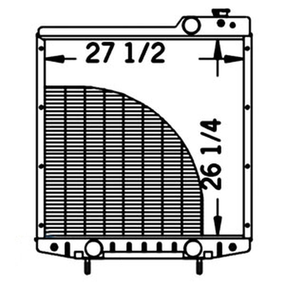 A190807 Radiator A190663 Fits Case/International 7140 7150 7220 7110 7120