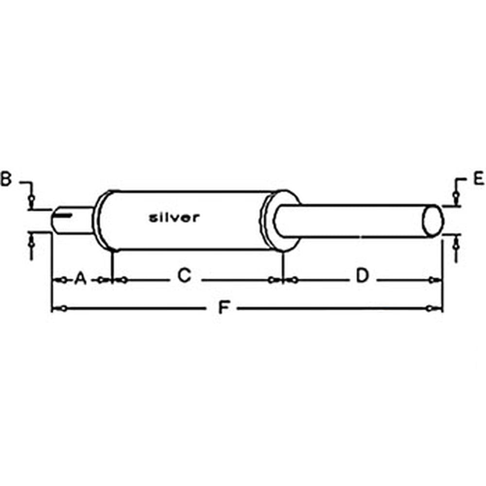 Muffler Fits Case 800 DC D 700 400 C A20494