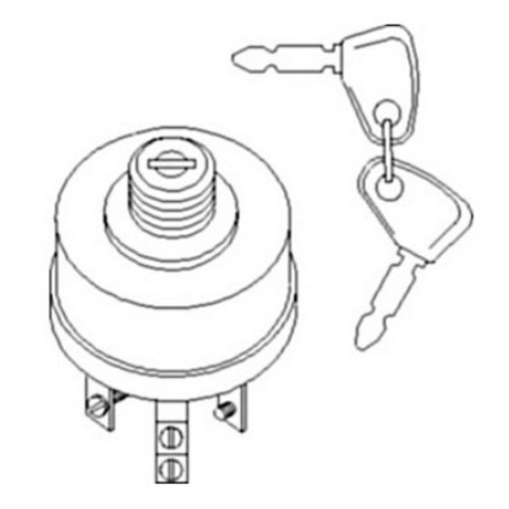 IGNITION SWITCH + KEYS Fits Case 430 470 530 570 585 586 TELEHANDLER 630 730 830