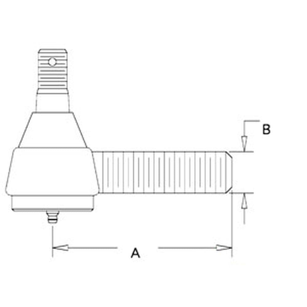 WN-A28419-PEX Tie Rod Fits Case W5 1030 DOM 500LK 680CK 730 EH DOM 830 EH
