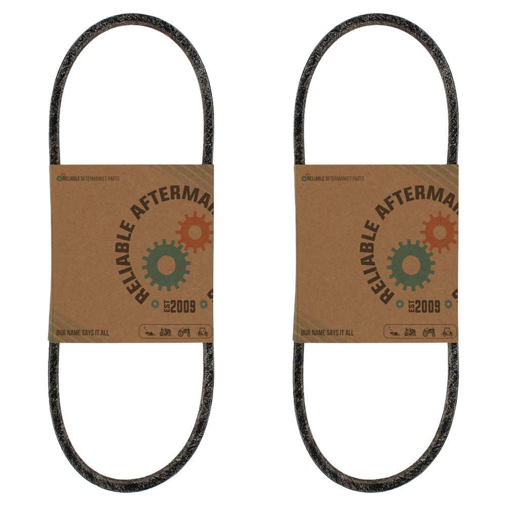 Qty. 2 V-Belt 
 Fits Bunton Replaces L19 Made With Aramid