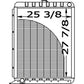 219726 Fits International Combine Radiator - 28 1/4 x 25 1/4 x 4