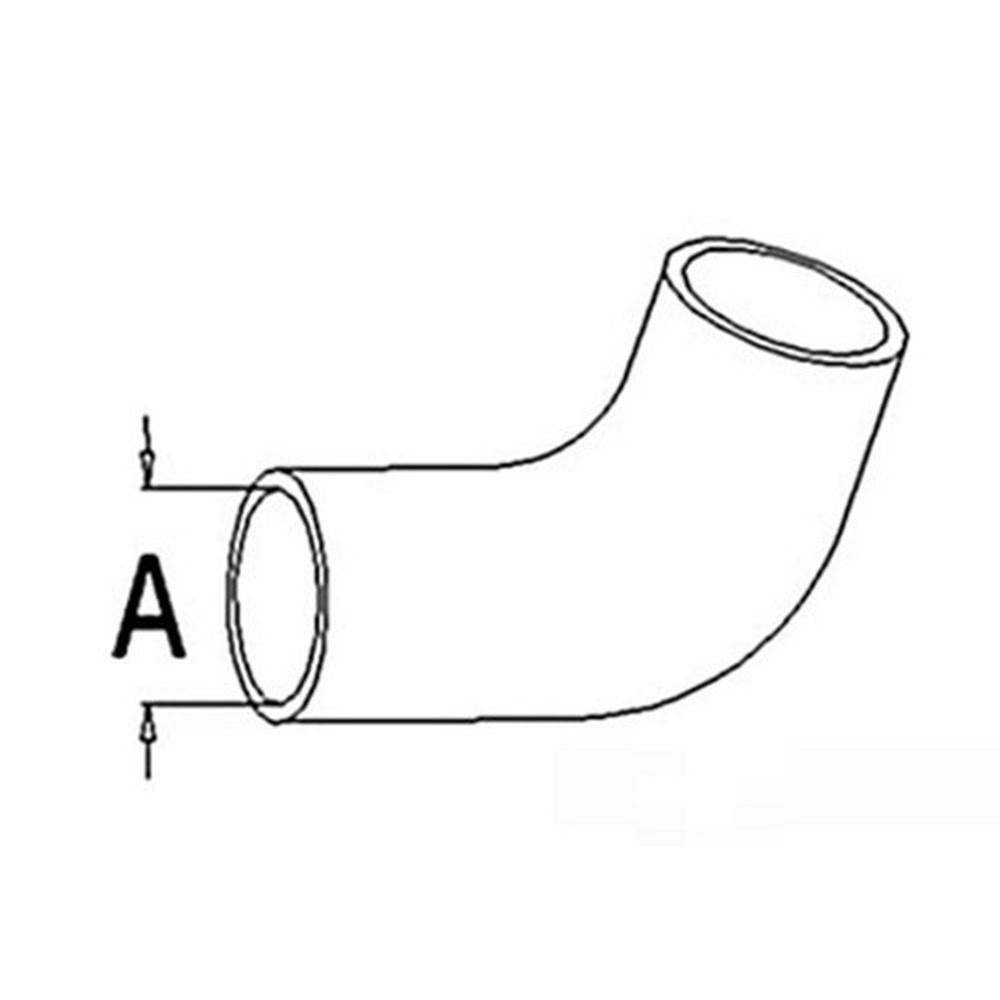 A60169 2.5" Upper Radiator Hose Fits Case-IH Tractor Model 1030