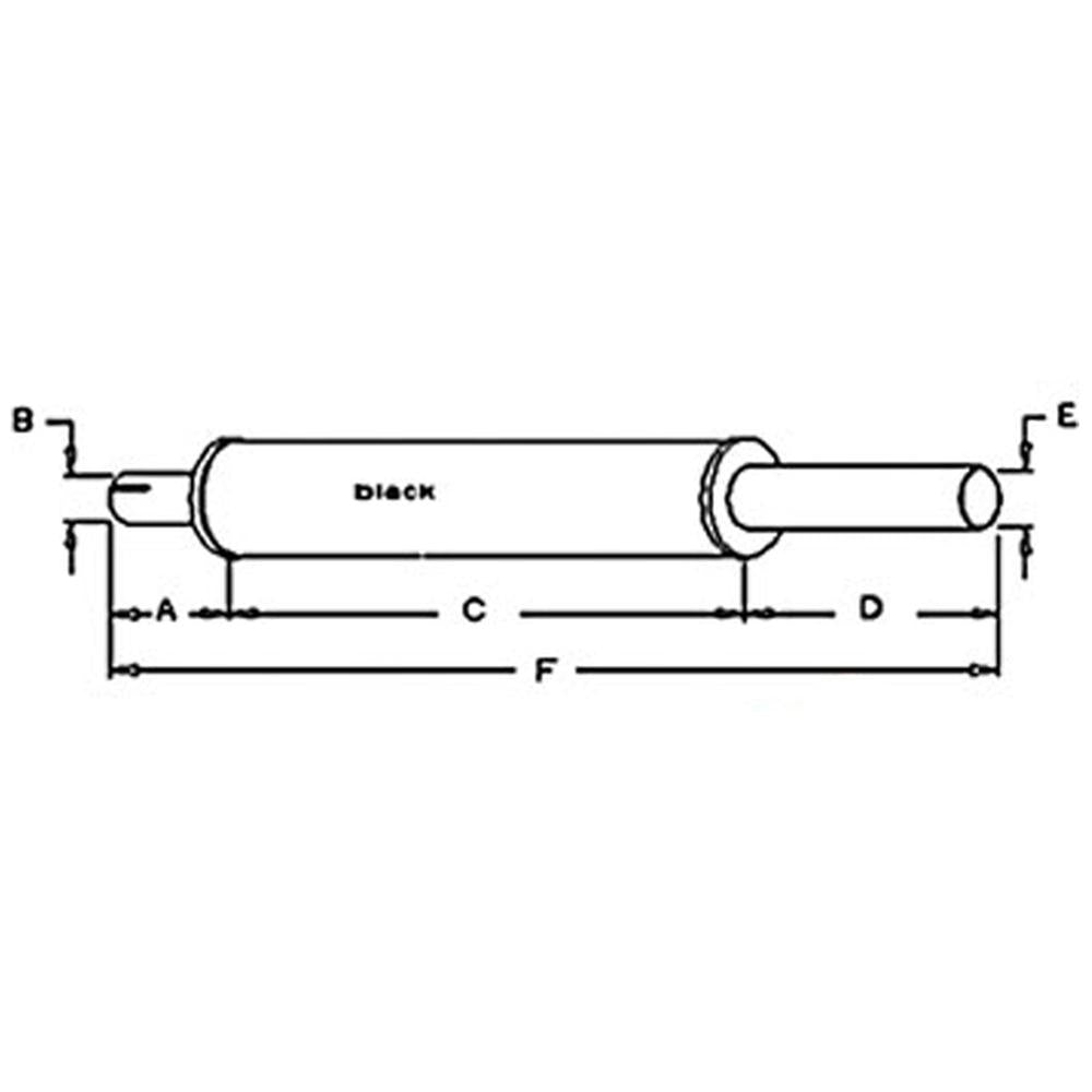 A64990 Muffler Fits Case 1170 1175 1270 1370 Tractors