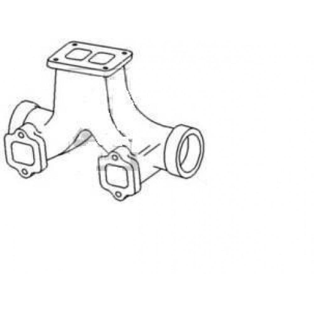 A76322 Exhaust Manifold Center Section Fits Case 2290 2294 2390 2590 ++ Tractors