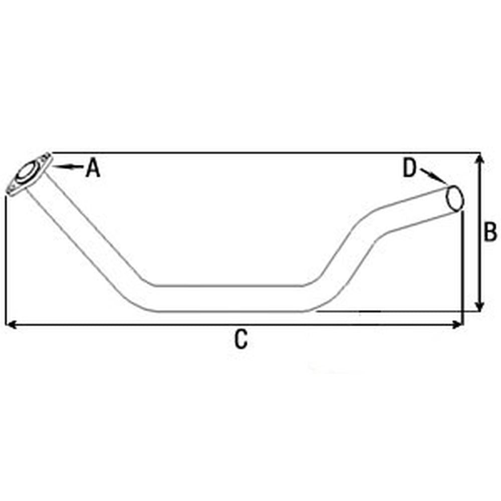 R2039 Exhaust Pipe Fits John Deere