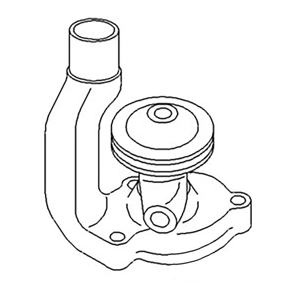 AB4262R Water Pump Pulley Width 1/2" Fits John Deere Tractor B 50
