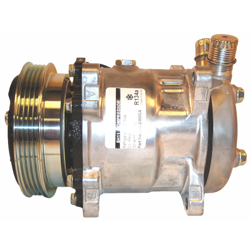 87649991 Compressor Sanden SD5H11 Style Fits Case 420 ++ Skid Steer Loaders