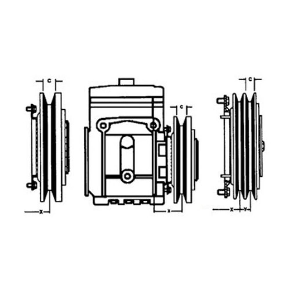 143405c91 A/C Compressor Clutch IH 5088 5288 5488 1086 1486