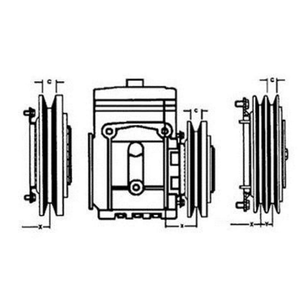 600-281 AH85847 Air Condition Compressor Clutch Fits John Deere Combine 7700 Cas