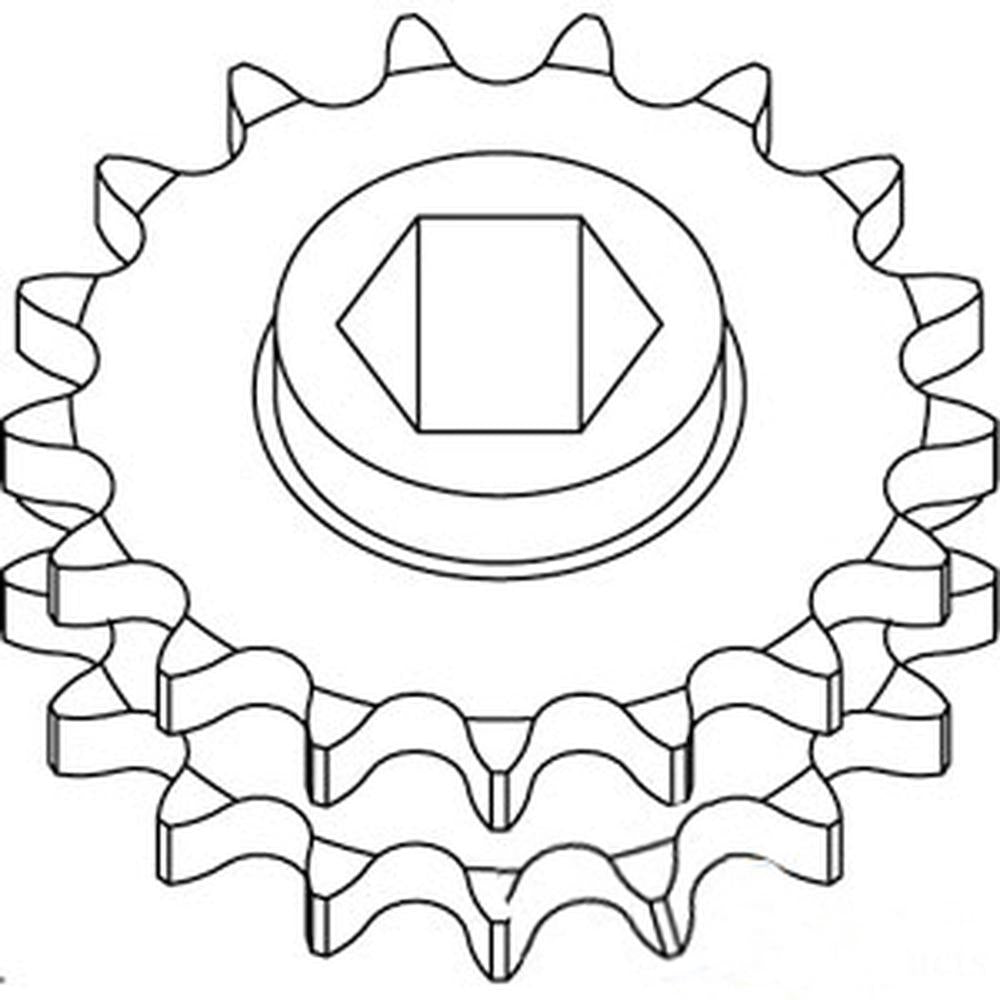 457 458 Double Hex Sprocket AFH205784 Fits John Deere 466 467 530 535 546 557
