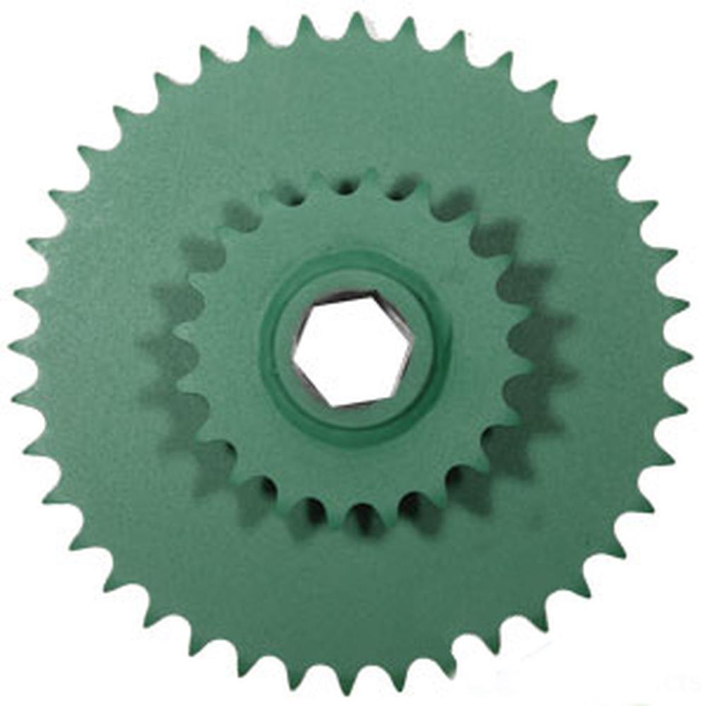 Sprocket - Double Lower Drive Roll Fits John Deere 330 435 530 535 430 AE39652