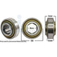 Hex Bore Cylindrical Disc Bearing Fits Universal Products Replaces 308-W208PP21