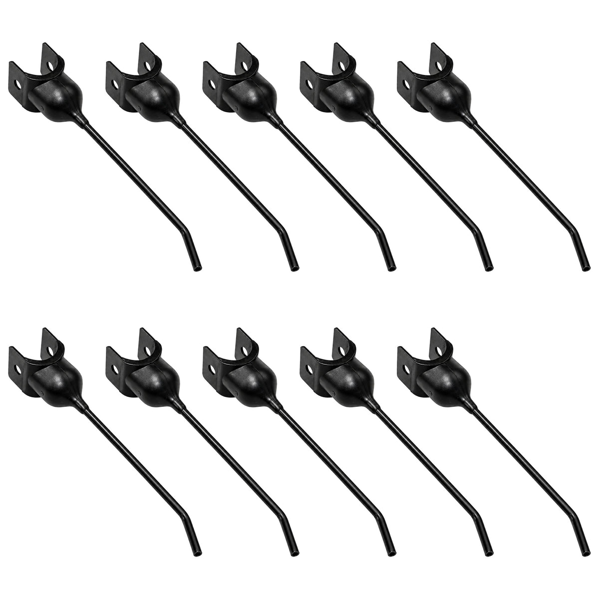 Qty 10: Rubber Mount Rake Tooth Fits John Deere Replaces 96R4