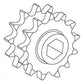 Fits John Deere Parts SPROCKET DOUBLE; 13/13 T  AE74597 568, 468S,468, 468S