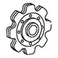 WN-AH101219-PEX Corn Head, Gathering Chain, Idler, Sprocket Fits John Deere