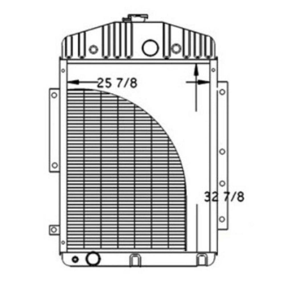AH124728 Radiator Fits John Deere 7700 7720 8820 Combines