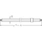 AH14582 New Left Hand Cutter Drive Shaft Fits John Deere Cutting Platform 922