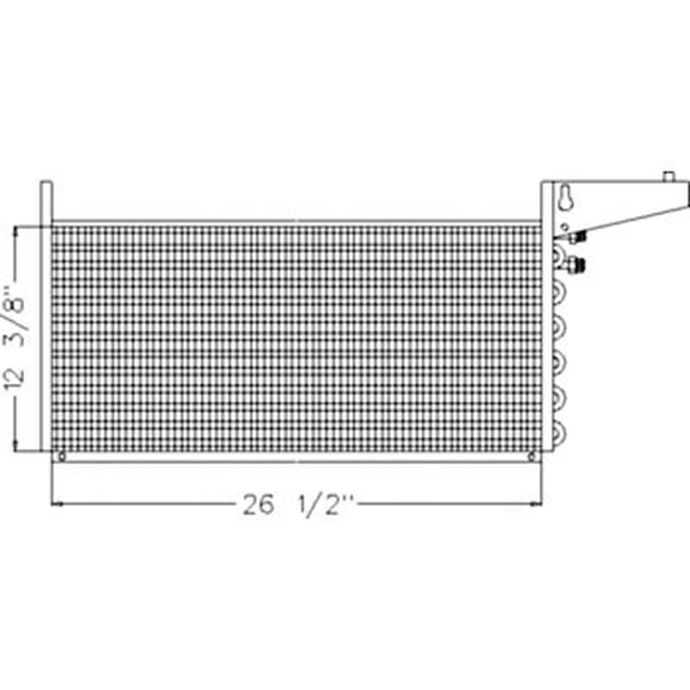 AH149618 New Condenser w/o Fuel Cooler Fits John Deere 9400 9410 9450 9500 9510