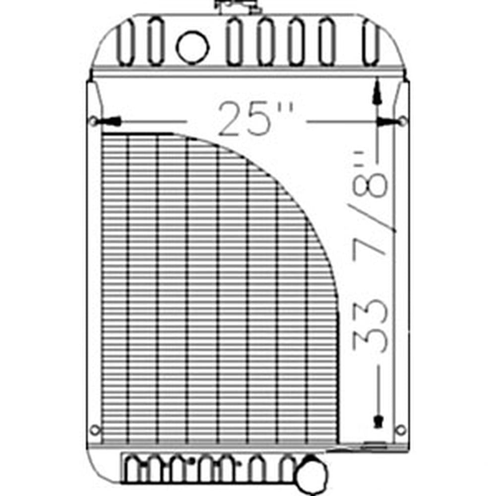 AH169363 Fits John Deere Combine Radiator 9400 9410 9500 9500SH 9510 9610 9650CTS +