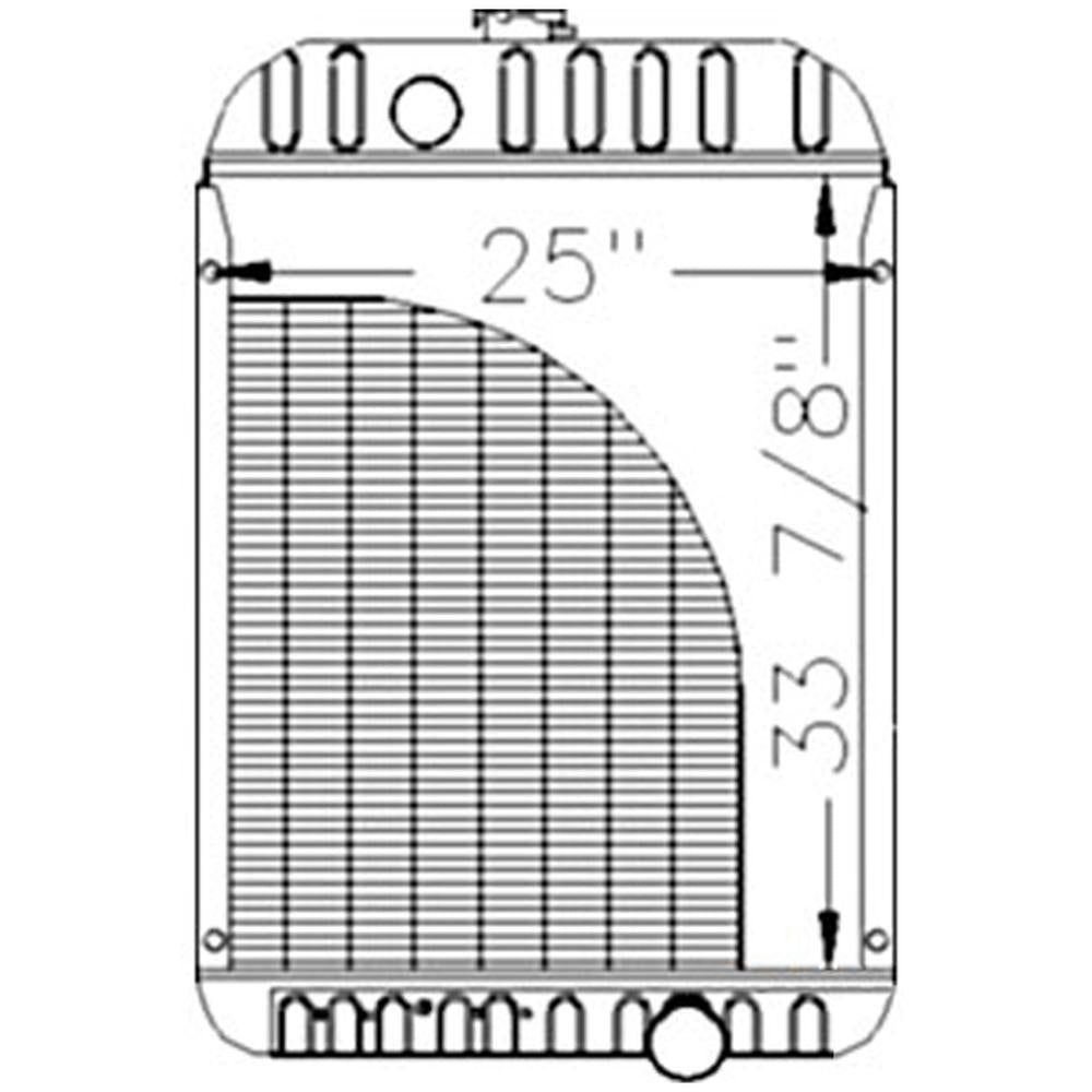 AH169363 Fits John Deere Combine Radiator 9400 9410 9500 9500SH 9510 9610 9650CTS +
