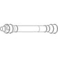 Weasler 31" Complete PTO Driveline 1-3/8" 21 Spline x 1-1/8" Hex Clamp Yoke