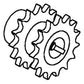 WN-AH87249-PEX Sprocket, Straw Walker Drive Fits John Deere 6600 7700