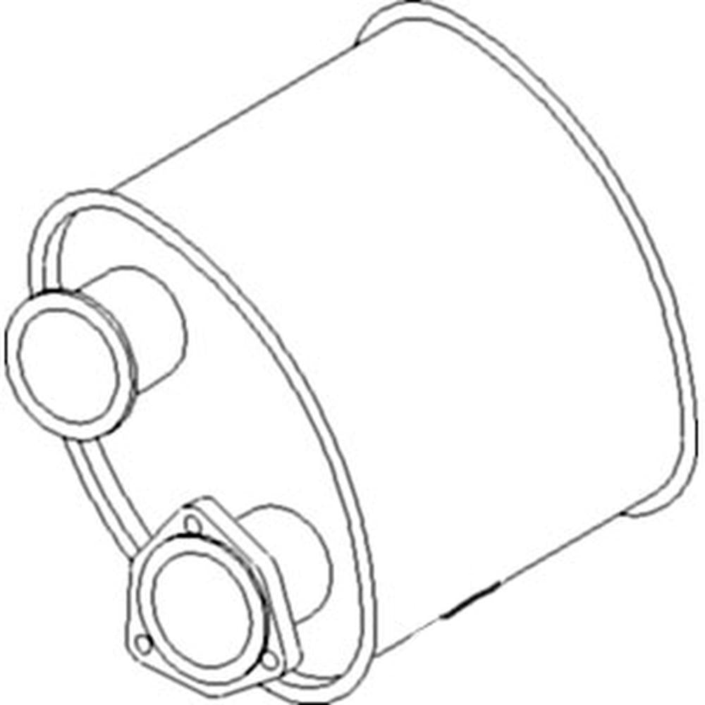 Muffler Fits John Deere 6200 6300 6500 6110 6310 6405 6210 6410 6400L 6400 6410L