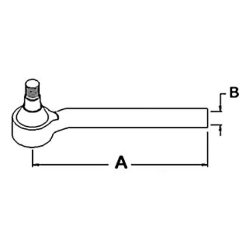 Tie Rod End - Right Hand Fits John Deere 7410 6400 7210 6500 6500